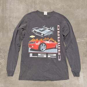 Vintage Style Camaro LS2 Long Sleeve Graphic Tee — Chevy Muscle Car Shirt